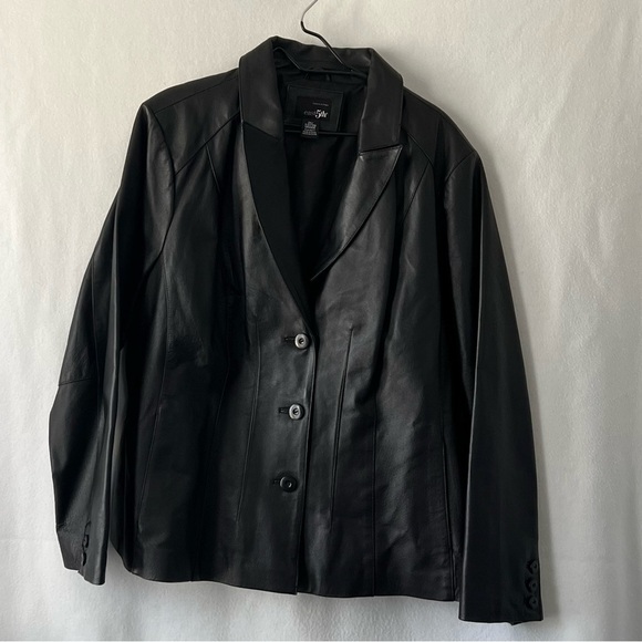 East 5th Genuine Leather Black Size 3X Jacket - Picture 12 of 12